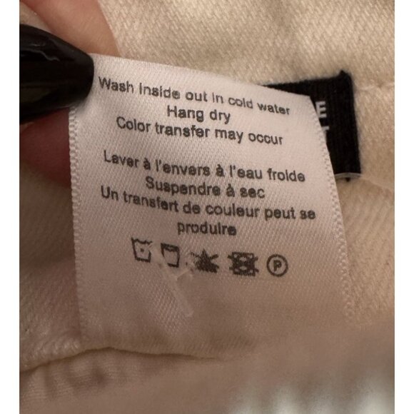 VERONICA BEARD Women's Sz 24 Blake Classic High Rise Straight Jeans in Ecru - Picture 7 of 10